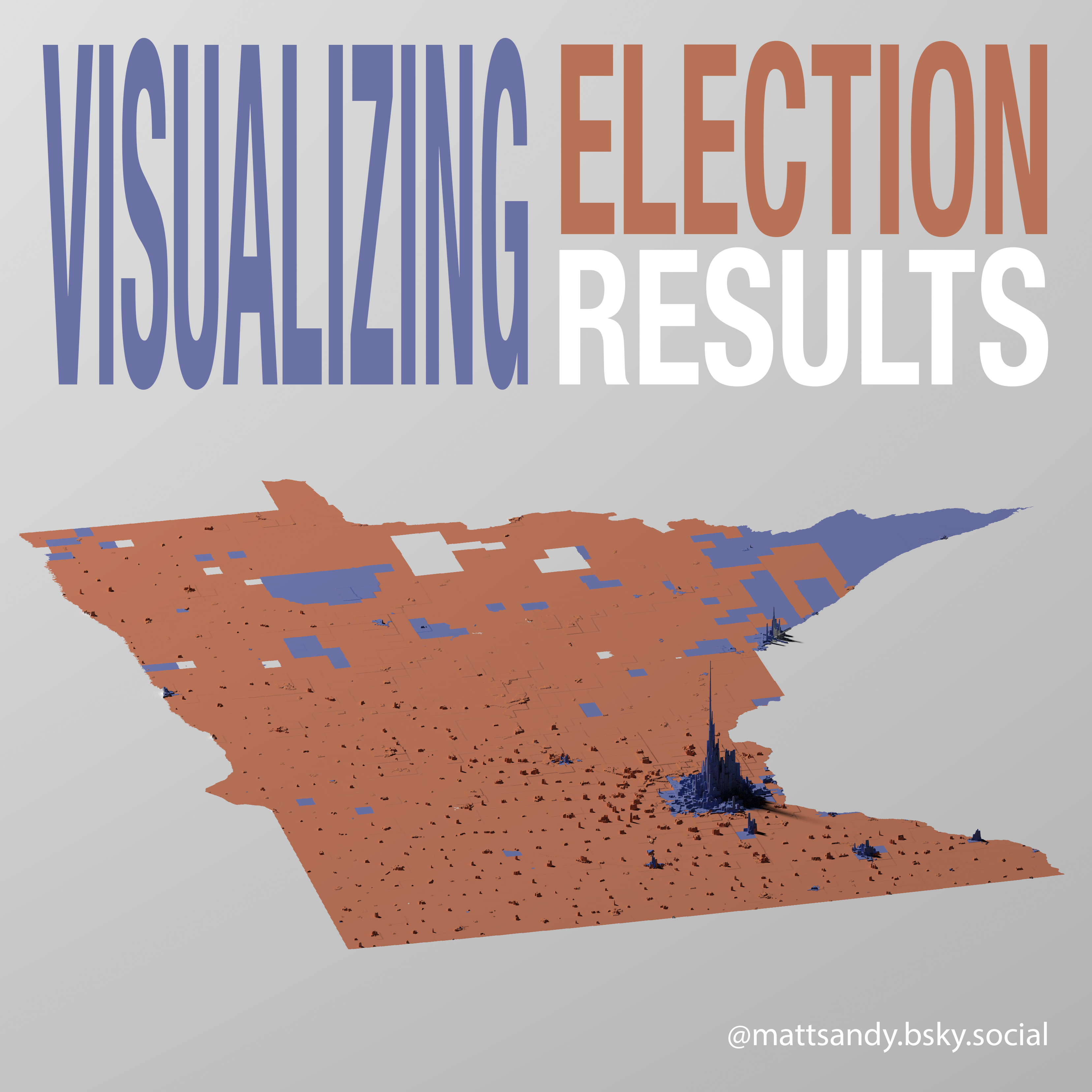 Visualizing Precinct Level Election Results in 3D